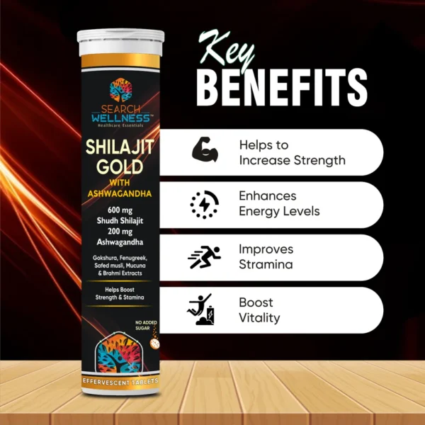 Shilajit with Ashwagandha Effervescent Tablets - Image 3